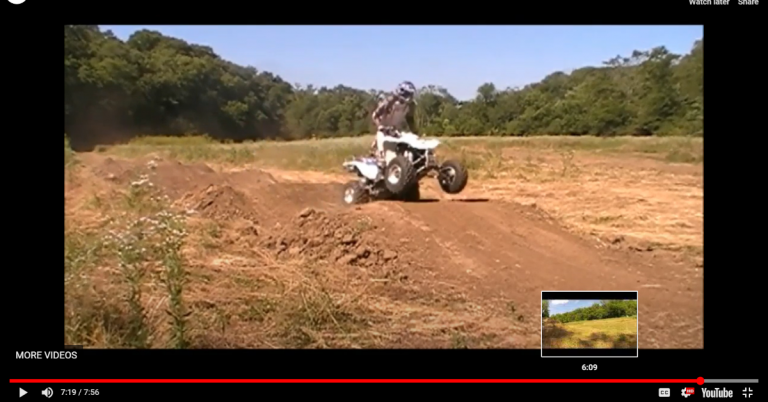 Video thumbnail of an all-terrain vehicle driven over a dirt test track during durability testing