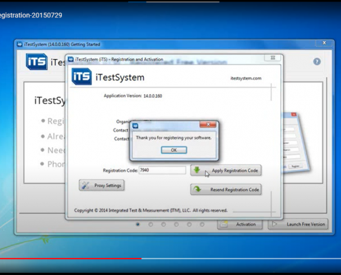 iTestSystem Registration Video