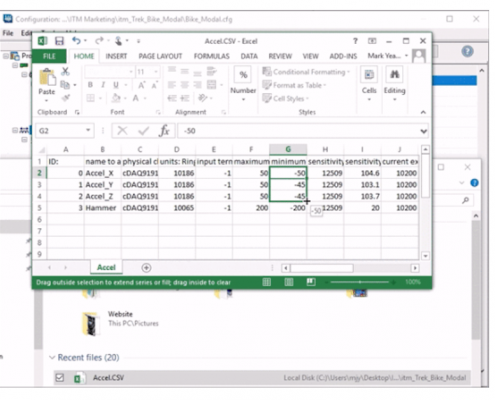 channel edit in excel