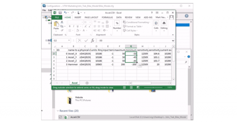 channel edit in excel