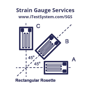 Strain Gauging Service Rectangular Rosette T-Shirt Artwork