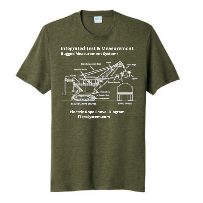 Rugged Measurement Systems - Electric Rope Shovel T-Shirt Front