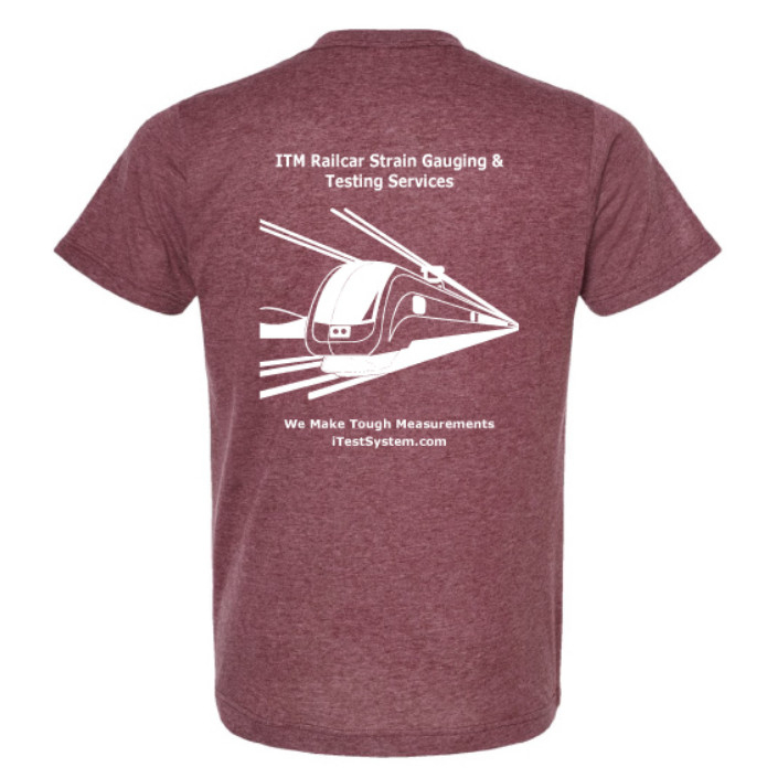 Railcar Strain Gauging T-Shirt Back