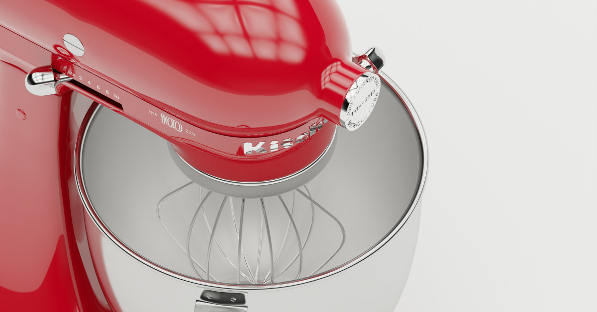 Red KitchenAid Stand Mixer