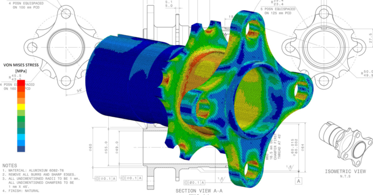 Car Suspension Hub FEA Model